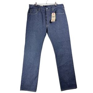 Levis 501 Original Mens Dark Wash Straight Leg Button Fly Jeans 36x34 005012331